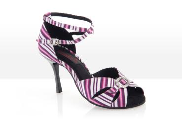 BERRY STRIPES - Schuhe gestreift lila-weiß-schwarz