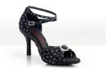 BLACK FLOWER - Schuhe schwarz mit kleinen Blümchen